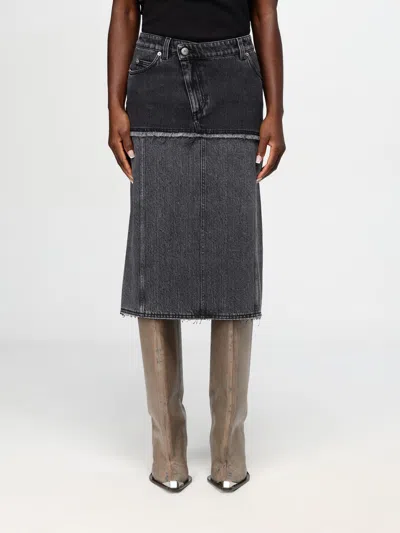 ALEXANDER MCQUEEN SKIRT MCQUEEN WOMAN COLOR BLACK,G11786002