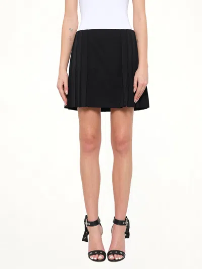 Alexander Mcqueen Pleated Skirt In Black
