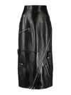 Alexander Mcqueen Alexander Mc Queen Midi Skirt In Black