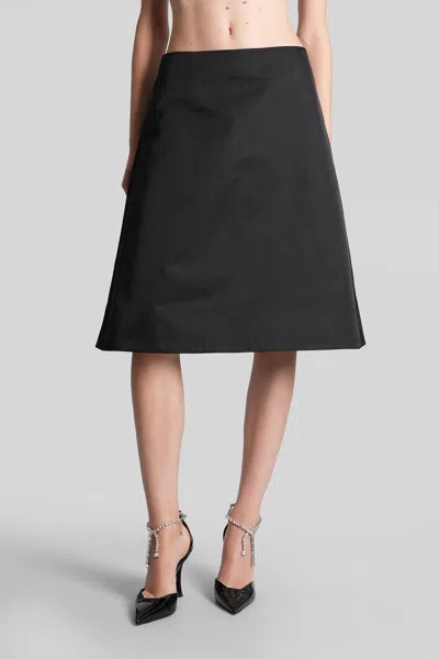 Alexander Mcqueen Skirt In Black Polyester