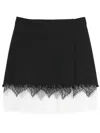 Alexander Mcqueen Spider Web Lace Miniskirt