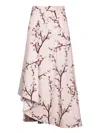 Alexander Mcqueen Floral-print Midi A-line Skirt In Multi