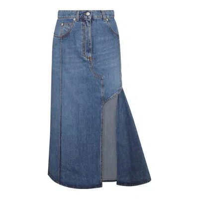 Alexander Mcqueen Skirts In Blue