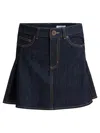 Alexander Mcqueen Stylish Skirts With Pockets And Loops In Blue