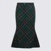 Alexander Mcqueen Alexander Mc Queen Flared Skirt In Wool Tartan