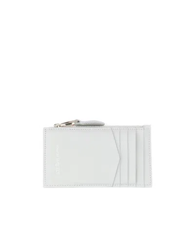 Alexander Mcqueen Skull-appliqué Leather Wallet In White