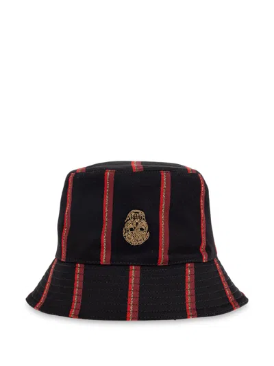 ALEXANDER MCQUEEN SKULL-APPLIQUÉ BUCKET HAT