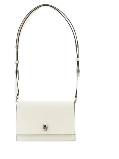 Alexander Mcqueen Small The Biker Shoulder Bag In Ivory