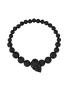 Alexander Mcqueen Skull Ball Bracelet In Black