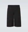 Alexander Mcqueen Skull Jacquard Pattern Shorts In Black