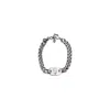 Alexander Mcqueen Men Skull Bracelet In Metallic