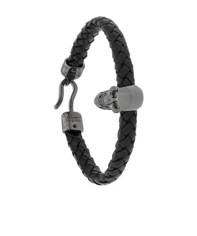 Alexander Mcqueen Skull Bracelet In Black
