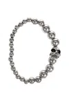 Alexander Mcqueen Skull Bracelet In Silver