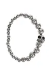 Alexander Mcqueen Skull Bracelet In Silver