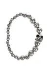 Alexander Mcqueen Skull Bracelet In Silver