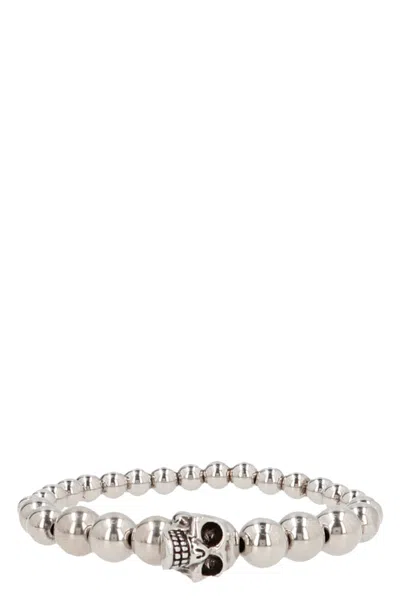 Alexander Mcqueen 'skull' Bracelet In Silver