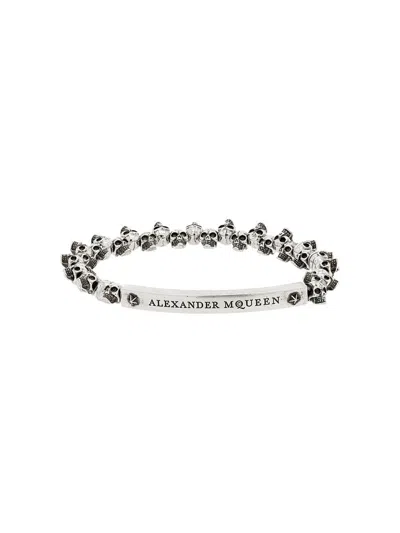 Alexander Mcqueen 'skull' Bracelet In Silver