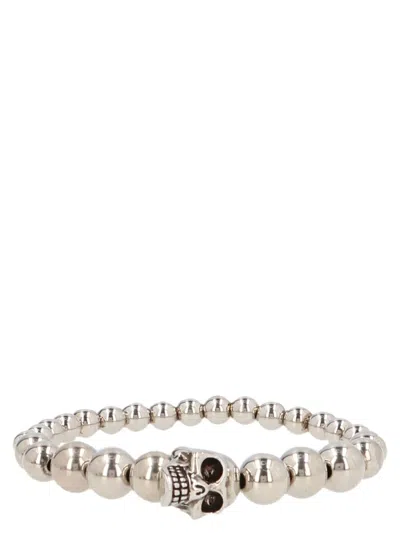 Alexander Mcqueen Skull Jewelry Silver In Neutral