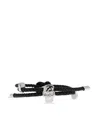 Alexander Mcqueen Skull Braided Leather Cord Bracelet