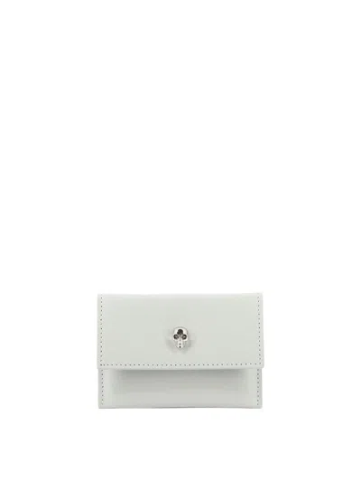 Alexander Mcqueen "skull" Card Holder In White