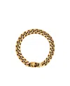 Alexander Mcqueen Skull Chain Bracelet In Yellow
