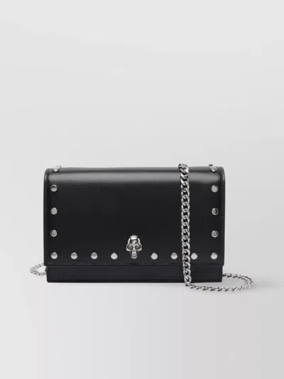 Alexander Mcqueen Skull Chain Crossbody Bag In Black