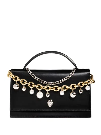Alexander Mcqueen Skull Chain-embellished Tote Bag In Black