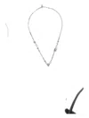 Alexander Mcqueen Skull-charm Curb-chain Necklace In Metallic