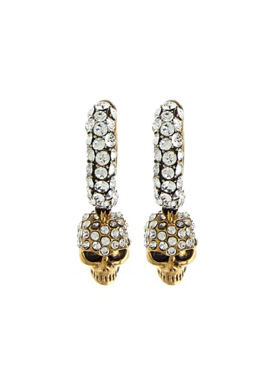 Alexander Mcqueen Skull-charm Hoop Earrings