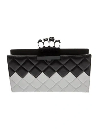 Pre-owned Alexander Mcqueen Skull Clutch In Black
