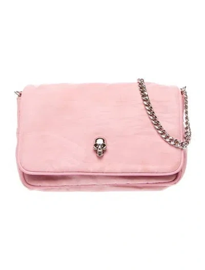 Pre-owned Alexander Mcqueen Skull Clutch In Pink