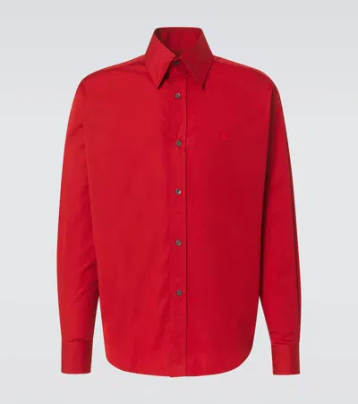 ALEXANDER MCQUEEN SKULL COTTON POPLIN SHIRT