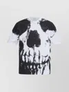 Alexander Mcqueen Skull Printed Cotton Jersey T-shirt In Black