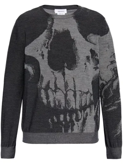 ALEXANDER MCQUEEN ALEXANDER MCQUEEN SKULL CREWNECK JUMPER