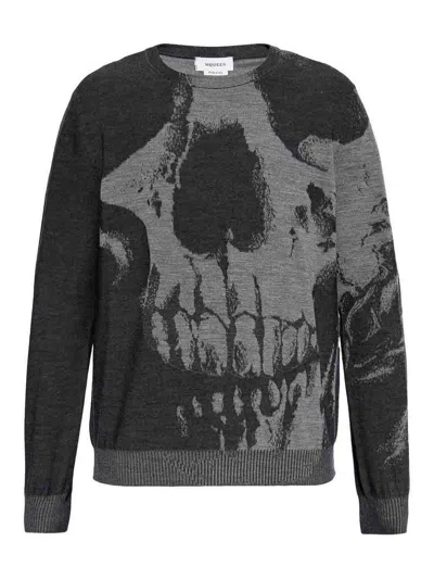 ALEXANDER MCQUEEN SKULL CREWNECK JUMPER