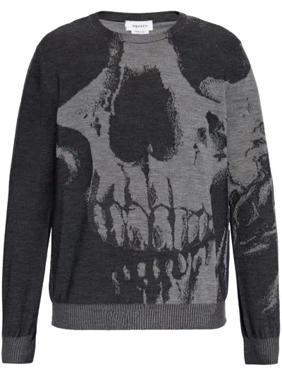 ALEXANDER MCQUEEN SKULL CREWNECK JUMPER