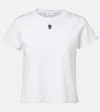 Alexander Mcqueen Monogram Crewneck T-shirt In White