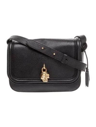 Pre-owned Alexander Mcqueen Skull Crossbody Bag In Black