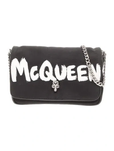 Pre-owned Alexander Mcqueen Skull Crossbody Bag In Black
