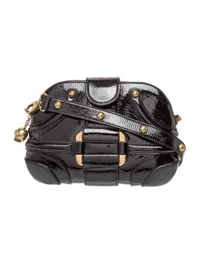 Pre-owned Alexander Mcqueen Skull Crossbody Bag In Black