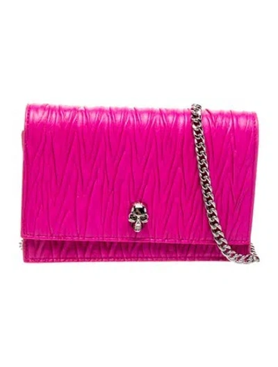 Pre-owned Alexander Mcqueen Skull Crossbody Bag In Pink
