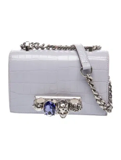 Pre-owned Alexander Mcqueen Skull Crossbody Bag In Purple