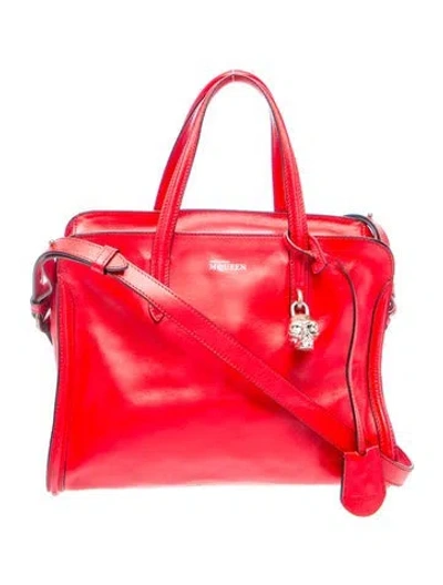 Pre-owned Alexander Mcqueen Skull Crossbody Bag In Red