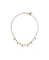 Alexander Mcqueen Skull-detail Pearl-embellished Necklace In Yellow
