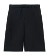 Alexander Mcqueen Skull Jacquard Shorts In Black