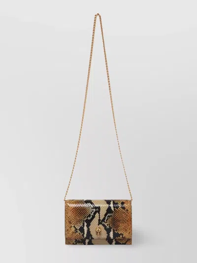 Alexander Mcqueen Skull Detail Small Leather Shoulder Bag