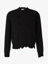 Alexander Mcqueen 'distressed Skull Print Pul In Neck And Hem With Unstitched Details
