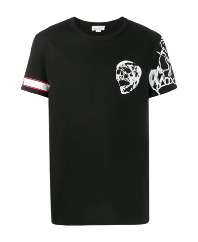 Alexander Mcqueen Skull Detail T-shirt In Black