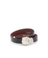 Alexander Mcqueen Skull Double Wrap Bracelet In Black