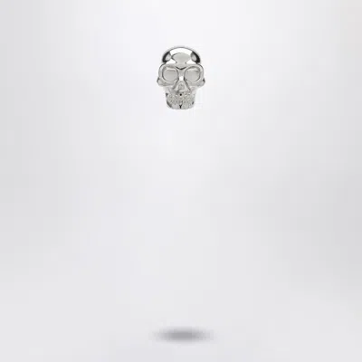Alexander Mcqueen Skull Earring In Palladium